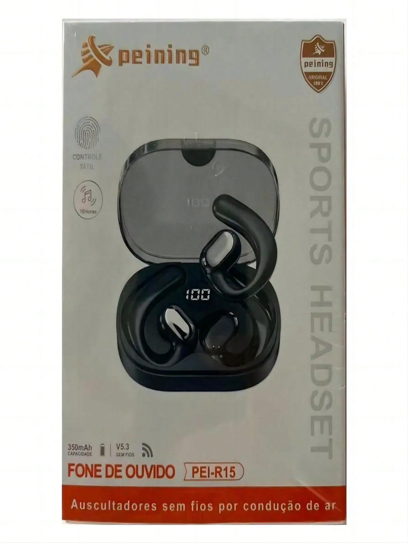 Fone de ouvido Bluetooth sem fio de Condução Óssea Tws pendurado para esportes à prova d'água fone de ouvido Bluetooth eficiente