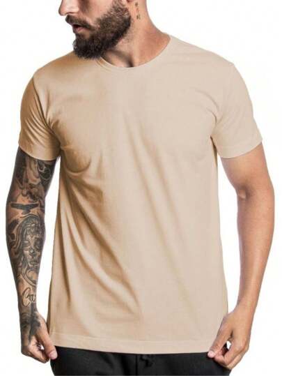 Camiseta Masculina Lisa Basica Varias Cores Unisex Gola Redonda